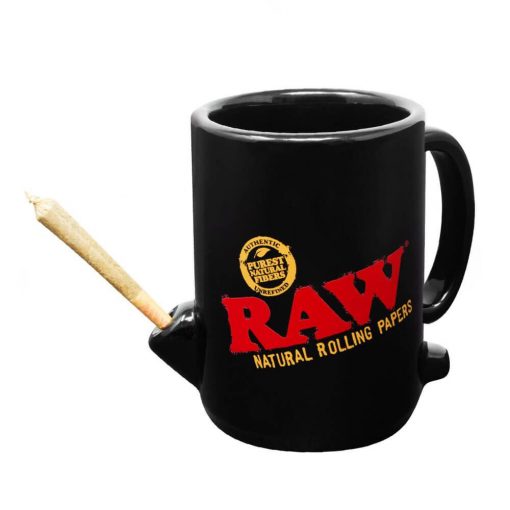 RAW WAKE UP COFFEE AND A CONE MUG