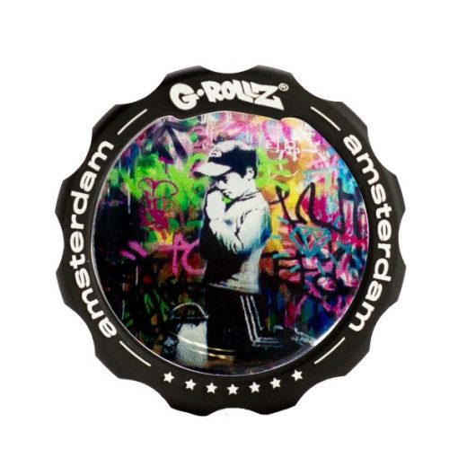 G-ROLLZ | Banksy Graffiti 'Praying Boy' metalna mrvilica 4 dela 43mm
