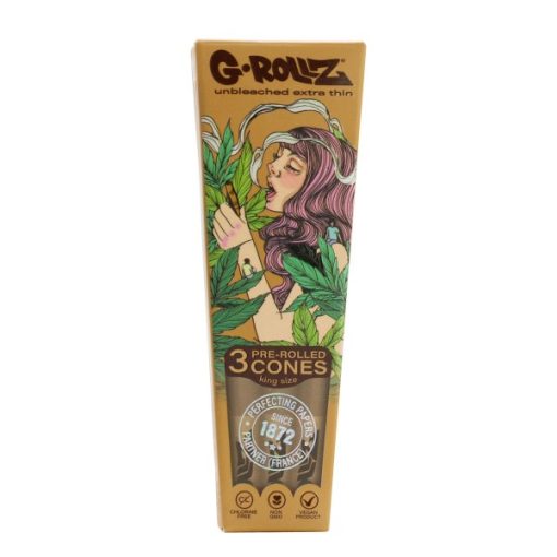 G-ROLLZ | 'Colossal Dreamr' - Unbleached Extra Thin - 3 KS Cones