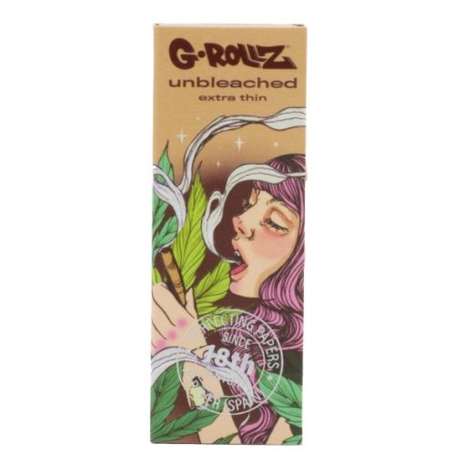 G-ROLLZ | 'MUSHROOM LADY' - Unbleached Extra Thin - 1 1/4 papirići + flopovi