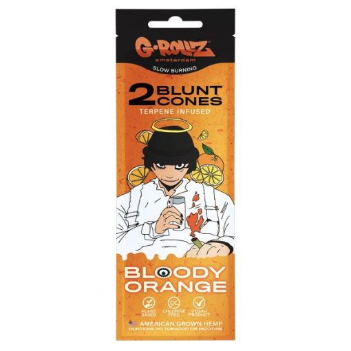 G-Rollz | 2x 'Bloody Orange' Terpene-infused srolani blantovi
