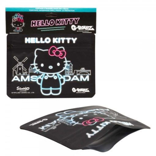 ZIP G-ROLLZ |Hello Kitty 'Neon Amsterdam' Smellproof Bags - 8pcs - 105x80 mm