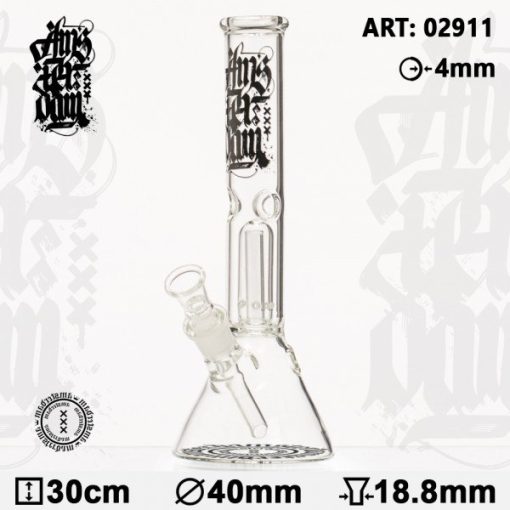 Stakleni Bong Amsterdam - H:30cm O:40mm SG:18.8mm