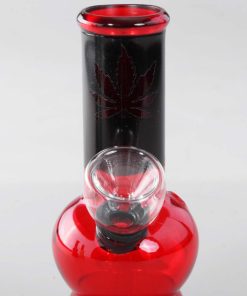 LEAF - Mini stakleni bong - H:136mm O:68mm Zla zla LEAF - Mini stakleni bong - H:136mm O:68mm
