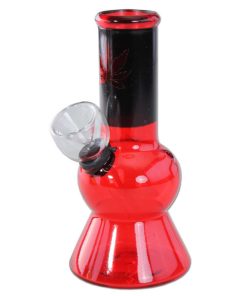 LEAF - Mini stakleni bong - H:136mm O:68mm Zla zla LEAF - Mini stakleni bong - H:136mm O:68mm