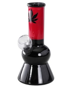 LEAF - Mini stakleni bong - H:136mm O:68mm Zla zla LEAF - Mini stakleni bong - H:136mm O:68mm