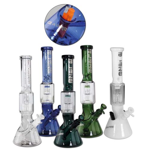 BLAZE - ICE vs FIRE percolator stakleni bong H:400mm O:44mm SG:19/14