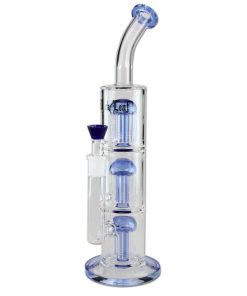 Black Leaf - 3x Percolator stakleni bong H:390mm O:27mm SG:19 Zla zla Black Leaf - 3x Percolator stakleni bong H:390mm O:27mm SG:19