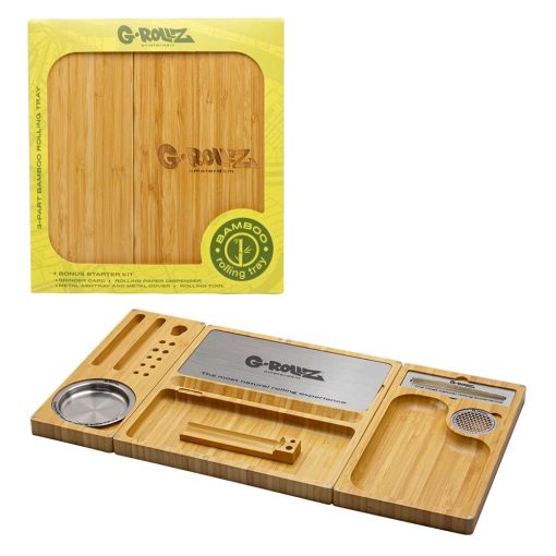 G-ROLLZ | Deluxe Bamboo Tray - tri dela 26x49cm