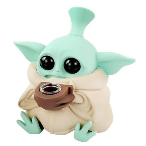 Urban Crew - silikonski bong Baby Yoda H:130mm