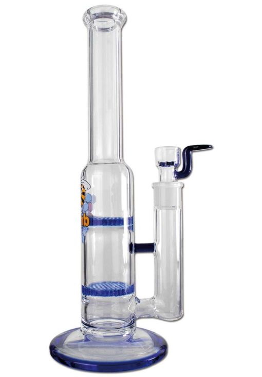 Black Leaf - stakleni bong Double HoneyComb H:320mm