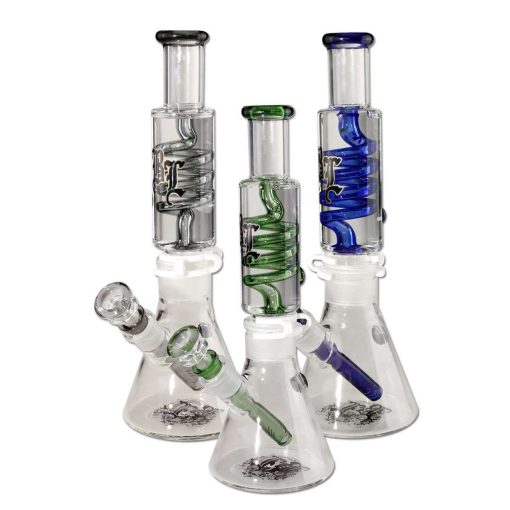 Black Leaf - Liquid Bong sa spiralom (rasklopiv) H:320mm