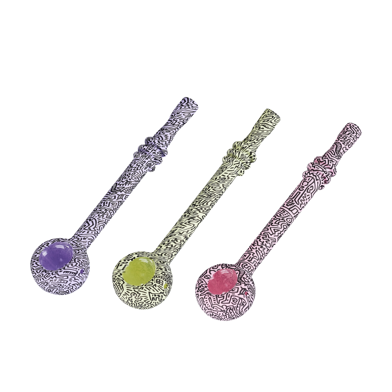 CHAMP HIGH - DOODLE staklena lula 13cm